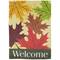 28" x 40" Red & Yellow Fall Leaves Welcome Outdoor House Flag
